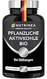 Aktivkohle DETOX PURECOAL® ● Patentierte Formel 100% BIO & Laborgeprüft ● Verdauung & Entgiftung● 60 Vegane Aktiv Kohle Pulver Kapseln