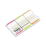 Post-it 142993 Haftstreifen Index Strong 686L-PGO – Haftnotizen in 25,4 x 18 mm mit extra starker Klebkraft – 3 Haftstreifen Blöcke à 22 Blatt in 3 Farben im praktischen Spender