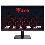 Itek GGF Monitore - 24,5' Flachbildschirm mit 16:9-IPS-Panel, FHD-Auflösung 1920 x 1080, 180 Hz, 1 ms, HDMI- und DP-Anschlüsse, HDR, Adaptive Synchronisierung