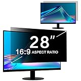 ZOEGAA Blickschutzfilter 28 Zoll Monitor Blickschutzfolie 16:9 Seitenverhältnis, Abnehmbarer Anti Blaulicht Blendschutz Sichtschutzfolie Sichtschutz für 28 Hp/Dell/Acer/Lenovo/ThinkPad/Asus