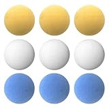 RAYNA GAMES 9 Stück Kickerbälle Profi Kickerbälle für Tischfussball Tischkicker, Leise Kickerbälle Reguläre Größe 36MM Tischfußball,Tabletop Fußball für Tischkicker Spiel