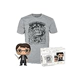 Funko POP! & Tee: HP - Harry Potter - Beflockt - T-Shirt - Kleidung Mit Vinyl-Sammelfigur - Geschenkidee - Spielzeug Und Kurzärmeliges Top Für Erwachsene Männer Und Frauen - Offizielle Handelswaren