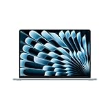 Apple MacBook Air (15', Apple M4 Chip mit 10‑Core CPU und 10‑Core GPU, 16GB Gemeinsamer Arbeitsspeicher, 256 GB) - Himmelblau