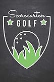 Scorekarten Golf: Golfspieler Equipment und Golfer Zubehör um die Schlagzahl zu erfassen - Scorebook, Scorecards für den Golfplatz