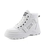 Yeeteepot Damen Winterstiefel Warm Winterschuhe Weiß 38 EU = 39 CN