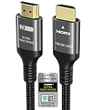 Ubluker 10K 8K 4K HDMI Kabel 48Gbps 2M, Zertifiziertes Ultra...