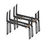 BigDean 2 Paar Blumenkastenhalter anthrazit (2 Stück) Standard H-Form Kasten Halter Balkonkastenhalter