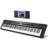 Donner E Piano Digitalpiano 88 Tasten, Hammermechanik Gewichteten, Klavier Tastatur für Einsteiger mit Sustain Pedal, DEP-16