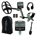 Minelab X-Terra Voyager professionelles Metalldetektor-Set für Erwachsene und Kinder, Pinpoint-Modus, wasserdichte Spule, hohe Präzision, komplett mit Kopfhörern, Baggerschaufel und Tragetasche