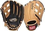 Rawlings Unisex-Erwachsene Baseball Fäustlinge Players PL115BC-12/0 Handschuh für Rechtshänder, Camel/Black, 11.5 inch