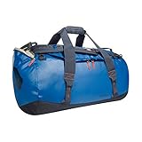 Tatonka Barrel L Reisetasche - 85 Liter - wasserfeste Tasche aus LKW-Plane mit Rucksackfunktion und großer Reißverschluss-Öffnung - Rucksacktasche 85l - Damen und Herren - blau