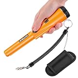 EXTSUD Tragbar Metallsuchgerät,Metallpointer Metalldetektor Metall Pin Pointer IP66 Wasserdichter mit eingebautem LED Indicator/Alarm Licht/ 360° Scan/Holster für Goldmünze Hunt, Relikte, Schmuck