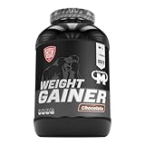 Mammut Nutrition Crash Weight Gainer Pulver Chocolate – 4,5 kg – 518 kcal/Shake für Gewichtszunahme – 80% Kohlenhydrate – 4-Komponenten Protein – Ideal für Ausdauer- und Leistungssportler