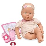 Baby Sweetheart Baby Puppe mit Kleidung, Schnuller und Zubehör zur Schlafenszeit – Weiche Puppe und Bilderbuch auf Englisch – Spielzeug ab 2 Jahre