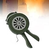 XCSCUK 110DB Air Raid Handkurbel Sirene, tragbarer handbetriebener Kurbelalarm, Handheld Loud Operated Fire Emergency Alarm (Green)