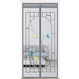 AGGJ Fliegengittertüren mit Magneten, magnetischer Türschutz, Netzvorhang für Terrasse, Balkon, Wohnzimmer, einfach zu installieren, ohne Bohren (Farbe: C, Größe: 95 x 210 cm)