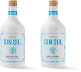 GIN SUL – 1 x 0,5l Distilled Dry Gin made in Hamburg 43% Vol. Aromen von Wacholder & Zitronen aus Portugal (Packung mit 2)