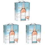 Roche Mazet – Merlot Roséwein Trocken (3l) – Pays d’Oc IGP – Bag-in-Box (Packung mit 3)