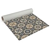 Internethandel Pfordt CV Bodenbelag Retro Fliese Boho Lagos, 300x200 cm, pflegeleichter PVC Vinylboden in Fliesenoptik, Meterware für Küche und Wohnzimmer