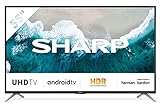 SHARP 55BL6EA Android TV 139 cm (55 Zoll) 4K Ultra HD LED Fernseher (Smart TV, Harman Kardon, Google Assistant)