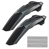 Reixuier Mountainbike Spritzschutz, 2 MTB Fender Set, Fahrrad Mudguard, mit 12 Kabelbinder, Mountainbike Spritzschutz, Schutzbleche Mountainbike Set für Radgrößen von 26', 27,5', 29' (XL)
