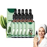 Kaktusfeigenkernöl Bio Kaltgepresst,Anti Falten und Augenringe,Natürlich Kaltgepresstes Kaktusfeigenöl,Natürliche Feigenkaktusöl,Reines Kaktus Ätherische Öl,für Gesicht und Körper (5PC, 50ml)