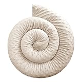 Bebeloo Bettschlange Bettkissen Seitenschläferkissen Nackenrolle Schlafkissen Kuschelschlange Stillkissen Zierkissen Zugluftstopper Body Pillow Minky Oeko-TEX (Beige, 180 cm)