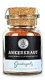 Ankerkraut Gewürzsalz, zum Grillen, Braten und Kochen, Salz Allrounder für Fleisch, Kartoffeln und Gemüse, mit Knoblauch, Zwiebel und Sellerie, 140 g im Korkenglas