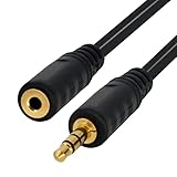 BIGtec 10m stereo Klinken Verlängerung AUX Klinke Kabel 3,5mm Kabel ST/BU Audio Verlängerungskabel Verlängerung Stecker auf Buchse 10 Meter 10,00m