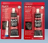 Comioke Dichtmasse Motor, Dichtmasse, 85ML*2 Motordichtmasse Schwarz, Zylinderkopfdichtung Dichtmittel, Flüssigdichtung, Getriebe Motor Dichtung Ölwanne, Dichtungs-Additiv, Regeneriert Dichtungen