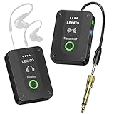 LEKATO MS-02 Drahtloses In-Ear Monitoring System, Professionelles kabelloses 2.4G Stereo IEM-System mit Sender & Empfänger Betrieb im Mono- und Stereo-Mode Geeignet für Bandproben und Live-Auftritt