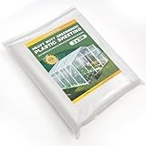 PROMORE Gewächshausfolie Transparent Polyethylenfolie 2 x 3M UV-beständige 0,15mm Extra Dick Reißfest Gartenfolie Gewächshaus Folie Tunnelfolie