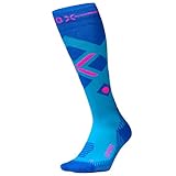 STOX Energy Socks, Skisocken Damen, Kompressionklasse 23-32 mmHg, Skistrümpfe, Kompressionsstrümpfe, Merinowolle, Skifahren, Kompressionssocken, Stützstrümpfe, Keine kalten Füße