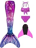 shepretty meerjungfrauenflosse mädchen Neuer Mermaid Tail Badeanzug für Erwachsene und Kinder,R8fen-130