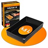 Durandal Grillschale für den Grill und Backofen - Grillmatte für Gasgrill & Holzkohlegrills mit Antihaftbeschichtung - Barbecue Schale Einfache Reinigung - Grill Zubehör - Grillpfannchen - Grillpfanne