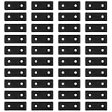 Duronge 40 Stück Möbelfüße, Schwarz Abstandshalter Kunststoff, 5 x 2 x 1 cm Bodenabstandshalter, Mini Möbelgleiter für Schränke, Sideboards, Kommoden und Regale (Schrauben Nicht Enthalten)