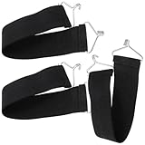 Ipetboom 3 Stück Verstärkungsset für Liegestühle Elastische Rissfeste Stuhlbefestigungsgurte aus Strapazierfähigem Material Ersatzgurte für Relax und Gartenstühle Schwarz