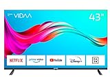 DYON Smart 43 VX 108 cm (43 Zoll) Fernseher (Full-HD Smart TV, HD Triple Tuner (DVB-C/-S2/-T2), App Store, Prime Video, Netflix, YouTube, DAZN, Disney+) [Mod. 2022], Schwarz