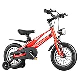 WLH Alexanders Kids Bike für Alter 3-7, 14.14.16 Zoll Leichtes Magnesiumlegierungsfahrrad mit vorderen Heckbremsen, LED-Scheinwerfertrainingsräder, LED-Scheinwerferräder