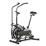 Air Bike Sitz-Crosstrainer Fahrrad Heimtrainer mit Trainingscomputer für zuhause, Indoor Bike belastbar bis 110 kg