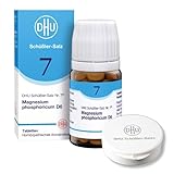 DHU Schüßler-Salz Nr. 7 Magnesium phosphoricum D6 – Das Mineralsalz der Muskeln und Nerven – das Original – umweltfreundlich im Arzneiglas, 80 St. Tabletten mit Tablettendöschen