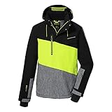 Killtec Herren Ksw 48 Mn Jckt Skijacke Funktionsjacke mit abzippbarer Kapuze und Schneefang, Schwarz, L EU