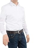 OLYMP Herren Hemd No. 6 Super Slim Fit Langarm, Weiß, 40