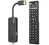 Dcolor DVB-S/S2 Sat Receiver - HDMI Full-HD 1080P Satelliten Receiver TV Stick [Versteckt hinter TV] - USB2.0 Media Player und PVR-Rekorder [2in1 TV-Steuerelemente] [Astra Hotbird Vorinstallation]