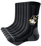 PULIOU Merino Socken Thermosocken Herren Damen Wandersocken Dicke Merinowolle Outdoor Trekkingsocken Anti-Blasen Arbeitssocken Wintersocken,3 Paar