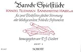 Barocke Spielstücke: von Händel, Telemann, Sammartini, Hasse u.a.. Band 1. 2 Blockflöten (SS/AA/AT/TT) oder andere Melodie-Instrumente. Spielpartitur. (Edition Schott)