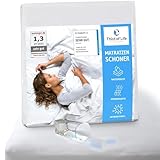 Matratzenschoner 90 x 200 wasserdicht und atmungsaktiv, Inkontinenzunterlage waschbar 90x200, Optimaler Nässeschutz, Hygienischer Anti-milben Matratzen-bezug, Schimmelresistente Matratzenauflage