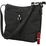 TOM TAILOR Umhängetasche Damen, Schwarz, Imeri, 28x8,5x25 cm, TOM TAILOR, Schultertasche, Handtasche