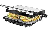 Cecotec Rock'nGrill 1500 Rapid Elektrogrill. RockStone-Steinverkleidung, höhenverstellbare Deckplatte, Fettwanne, 1500 W Leistung, umweltfreundliche Verkleidung (1500 W)