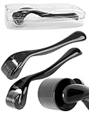 NETONDA 2PCS Bartroller 1mm 1.5mm Dermaroller Haar Roller mit 540 Titan Nadeln Microneedling für Bart Haar und Haut Bartwuchs Beard Roller gegen Haarausfall Narbenroller